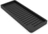 ZAPPOWARE Silicone Kitchen Sink Caddy Sponge Holder, 12"x4.7", Black Bathroom Vanity Tray Organizer