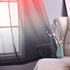 KOUFALL Red Curtains for Kids Bedroom, 2 Panels Sheer Gamer Curtains for Boys Room, 63 Inch Length