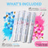 2 2 4 Pack PrimePure Gender Reveal Confetti Cannon - Biodegradable Powder & Heart Shaped Confetti Poppers - Pink