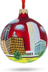 Tulsa, Oklahoma, USA Glass Christmas Ornament, 3.25 Inches
