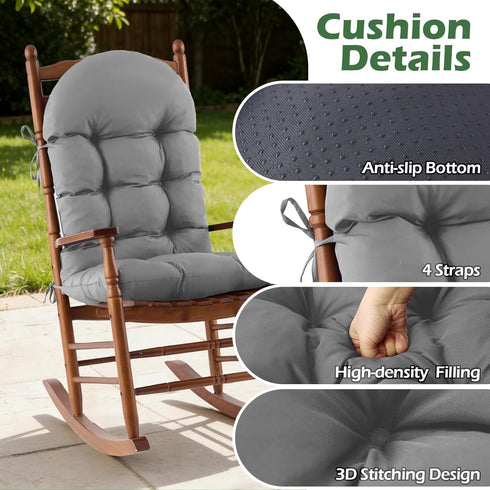 44x19x4 Inch, Rocking Chair Cushions, Indoor/Outdoor Adirondack Chair Cushion, Waterproof and Fade-Resistant Rocking