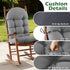 44x19x4 Inch, Rocking Chair Cushions, Indoor/Outdoor Adirondack Chair Cushion, Waterproof and Fade-Resistant Rocking