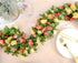 Miracliy 9Pcs 74FT Flower Garland, Artificial Rose Arch Vines for Wedding, Garden Tea Party Decoration