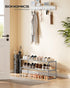 2-Tier 12-15 11.8 36.2 14.6 Inches, ULSA012G01 SONGMICS Shoe Rack, Shoe Organizer, Metal Storage Shelf, Upright