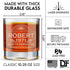 DaddyFactory Personalized Whiskey Glass for Men, Customized Engraved Monogram Rocks Cocktail Glass, 10.25 oz
