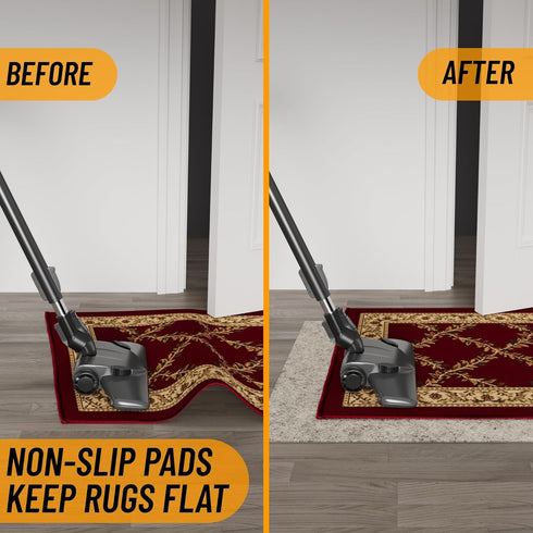 2'7" 7' 1/12 Inch Ottomanson x Non-Slip Rug Pad Gripper Ultra Thin Dual Surface Felt + Rubber Gripper - Safe for All