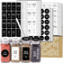 SWOMMOLY 892 Spice Jar Labels in 5 Types with Chalk Marker Set, 800 Printed Spice Labels with 92 Extra Write-on Stickers