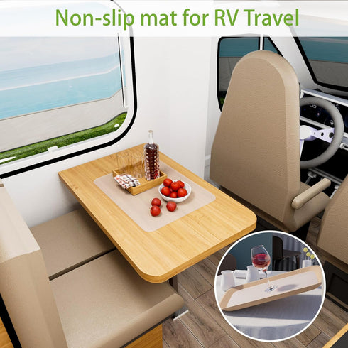 Clear Silicone Mat for Kitchen Counter, Non-slip Countertop Protector Liner, Heat Resistant Placemat for Pastry (2/Pack)