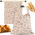 2 PACK Beeswax Sourdough Bread Bags for Homemade Bread, Reusable Cotton Beeswax