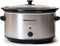 Elite Gourmet Stainless Steel Slow Cooker, 8.5 Quart, Dishwasher-Safe with Tempered Glass Lid