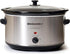 Elite Gourmet Stainless Steel Slow Cooker, 8.5 Quart, Dishwasher-Safe with Tempered Glass Lid