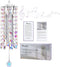 GiftAmaz Crystal Suncatcher Wind Chimes with 4 Tuned Tubes, Hanging Prism Rainbow