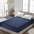HYLEORY Twin Mattress Pad, Quilted Fitted Protector with Cooling Pillow Top, Breathable Soft Topper with 8-21" Deep
