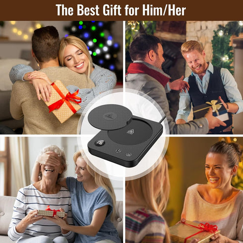 3-Temp Setting 2-12Hrs Mug Warmer, Coffee Mug Warmer, Coffee Warmer with Auto Shut-Off, Mug Warmer for Desk Anti
