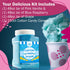 Under the Sun Products (2 Pack, 3 lb (3 Pack 3 lb Cotton Candy Floss Sugar Pink Vanilla & Blue Raspberry Each) |