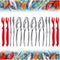 13 Pieces Crab Leg Crackers Set Including 4 Nut Crackers, 4 Lobster