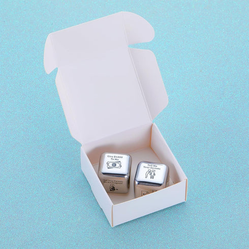 Funny Iron Gifts for 6th Anniversary - 6 Year Wedding for Couples, Food Decision Dice, Christmas Birthday Gifts