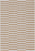 Unique Loom Outdoor Striped Collection Area Rug - Striped (2' x 3' 1" Rectangle Taupe/Ivory)