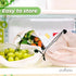Set 9 purifyou of Reusable Produce Bags Heavy Duty Washable Mesh Grocery Bags with Drawstring, Ideal for Farmers