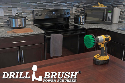 Kitchen Cleaning Supplies - Stove Cleaning Brush, Cooktop Brushes, Griddle Tool, Oven Door Brush, Skillet Brush,