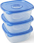GladWare Family Size Food Storage Containers, XL Large Square Containers Hold Up to 104 Ounces, Set of 3