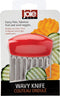 Joie Crinkle Cutter Kitchen Knife for Vegetables, Stainless Steel Blade, Colors Vary