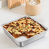 TeamFar 9 Inch Square Cake Pan, Stainless Steel Baking Roasting Pan for Cake, Brownie, Lasagna, Dishwasher Safe
