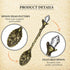 Honoson Retro Crystal Spoon, Vintage Carved Crystal Alloy Spoon for Cafe Tableware (16 Pieces)