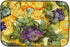 Caroline's Treasures 8958DDM Abstract Flowers Dish Drying Mat, Purple and Yellow Absorbent Pad for Kitchen Counter, 14
