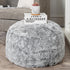 Asuprui Grey Ottoman Foot Rest NO Filler Pouf Ottoman Unstuffed 20x20x12 Inches