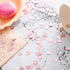 Rose Gold Heart-Shaped Small Metallic Foil Confetti for Table Wedding Birthday Party Decoration, Diameter 10mm (Rose