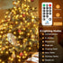 480LED 9.8FT 16 8 Dimmable litogo Christmas Tree Lights, x Lines Fairy Xmas Lights with Remote Modes, Timer Waterproof