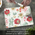 CounterArt Floral Traditions 3mm Heat Tolerant Tempered Glass Cutting Board, 10” x 8”, Dishwasher Safe
