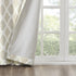 Sun Smart Blakesly Blackout Curtains, 50" x 84", Ikat Print, Thermal Insulated Light Blocking Drape