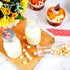 40 Sets 40 40 (Silver,8 oz) Irenare Plastic Small Milk Bottles with Straws and Metal Lids Clear Plastic Bottle