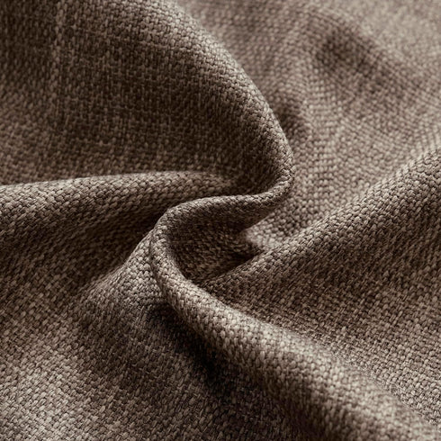 HPD Half Price Drapes Faux Linen Curtains, 1 Panel, 50W X 84L, Textured Room Darkening Drapes for Bedroom, Dutch Cocoa