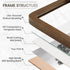 4x6 4 6 3.5x5, FLYJOE Picture Frame, Natural Solid Walnut Wood Photo Collage Frame with HD Tempered Glass, Modern