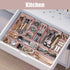 Plastic Drawer Organizers, 18 PCS Bathroom Drawer Organizer Bins, Makeup and Storage for Bedroom, Pink
