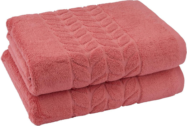 BAGNO MILANO Organic Turkish Cotton Bath Towels, Hand Towels Luxury Jacquard Collection,