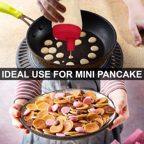 Bahoki Essentials Easy-Squeeze Pancake Pen - Batter Dispenser with Drip-Free Silicone Nozzle