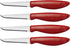 Joie 26028 Stainless Steel Flexible Paring/Garnishing Knives Set of 4, Colors Vary