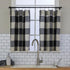 SKL Home Grandin Cafe Curtain Tier Pair, 57x24, Black/Natural