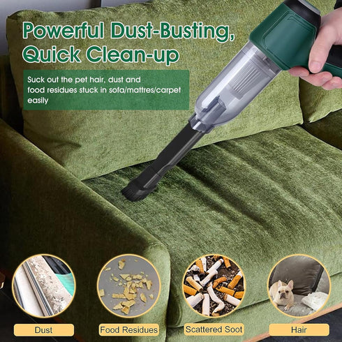 Portable Vacuum Cleaner Cordless, Handheld Mini 10000Pa Powerful Suction, Rechargeable Dust Buster for Auto, Computer,