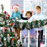 30 Geosar Pieces Artificial Christmas Berry Picks with Snowflake Glitter Artificial Holly Berry Stems for Christmas