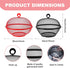 MAQUITA 2 Pcs Summer Mesh Fruit Basket with Lid Fruit Cover Protective Fruit Holder Countertop Wire Fruit Bowl Metal Vegetable Strainer Kitchen Accessories for Kitchen Food Vegetable by MAQUITA