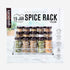 15 Countertop 5 9.5 5.8 9 Kamenstein Jar Lincoln Spice Rack with Spices Included, FREE Spice Refills for Years, Chrome