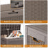 30 ROJIK Outdoor Storage Housing Deck Box - Waterproof Patio Furniture, Garden Tools, Cushions, Pool Accessories