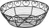 Winco WBKG-8R High Wire Fruit Basket, 8-Inch Round x 2.25-Inch, Black, Medium