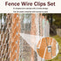 Wire Fence Clips, 100 Pcs Stainless Steel Agricultural Fencing Mounting Clips for 12-16 Gauge Welded Wire
