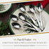 Spode Christmas Tree Cocktail Spoons | Spoon Sets for Kitchen | Flatware Set for 6 | Christmas Dessert Spoons | 18/10 Stainless Steel Flatware | Utensil Set - Dishwasher Safe